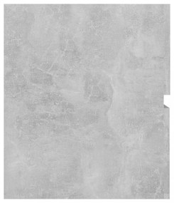 betonszürke szerelt fa mosdószekrény 60 x 38,5 x 45 cm