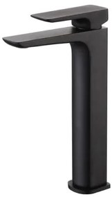 Magas mosdó csaptelep SAT Brevis leeresztőszelep nélkül fekete matt SATBSBRE285C