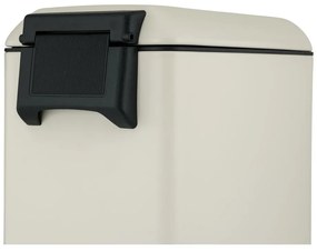Krémszínű acél pedálos szemetes 12 l Design – Wenko