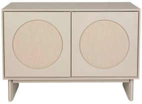 Világosszürke akácfa komód 100x70x45 cm Twin – Zuiver