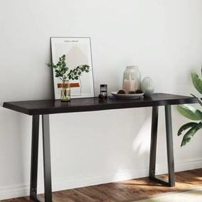 sötétbarna kezelt tömör asztallap 160x60x(2-6) cm