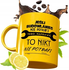 Prémium Arany Bögre Építőnek Ajándék Nyomtatott Fotóval