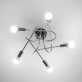 Felületre szerelhető csillár OXFORD 5xE27/15W/230V fényes króm