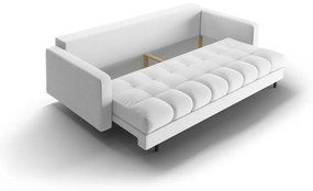 Világosszürke kinyitható tárolóhelyes kanapé 222 cm Bali – Cosmopolitan Design