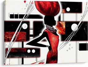 Egy ősi hölgy képének festménye (70x50 cm)