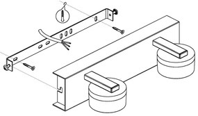 Eglo 96542-LED Dimmelhető fürdőszobai fali lámpa ROMENDO 2xLED/7,2W/ IP44