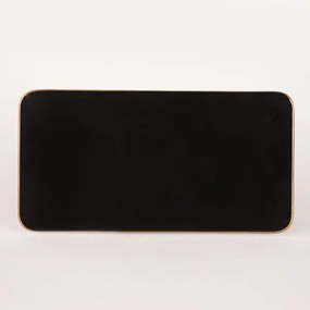 44 részes étkészlet fekete/arany/kőkerámia