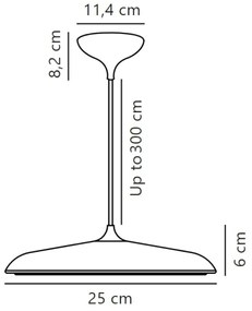 DFTP by Nordlux - LED Dimmelhető csillár zsinóron ARTIST LED/14W/230V átm. 25 cm réz
