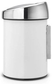 Fehér acél érintésre nyíló szemetes 3 l Touch Bin – Brabantia
