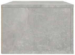 betonszürke szerelt fa függő TV-szekrény 80 x 36 x 25 cm
