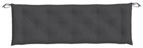 melange antracitszürke szövet kerti padpárna 150 x 50 x 7 cm