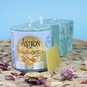 Astron Kívánsággyertya 4x – Henger 5,5 cm - családi csomagolás - zöld (ZE1)
