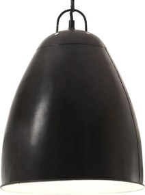 vidaXL kerek fekete ipari függőlámpa 25 W 32 cm E27