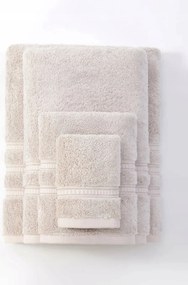 Harmony bambusz törölköző 30x30 kasmír, ezüst bordűrrel