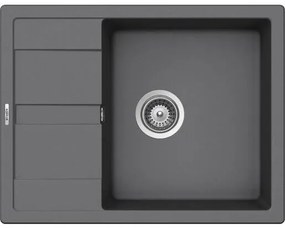 Schock Manhattan D100 mosogató szürke 65x20 cm MAND100AGCR