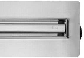 Rea Neox Slim Pro, zuhanylefolyó 100 cm, szálcsiszolt acél, REA-G5803