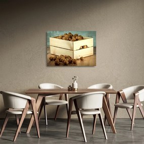Kép - Őszi csendélet dióval (üvegen) (70x50 cm)