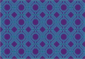 Fotótapéta flizelina Geometrikus türkiz és lila vászon 300x210 +ragasztó