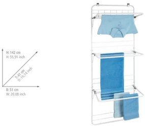 WENKO 63010800 - Ruhaszárító állvány 51x142 cm, fehér/szürke