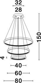Függeszték Arany NOVA LUCE 9862853