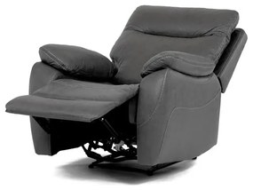 Szürke Vintage Szövet Elektromos Vezeték Nélküli Relax Fotel. TV-4094 GREY3