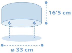 Dalber 82216T - Gyermek mennyezeti lámpa STAR LIGHT 2xE27/60W/230V kék