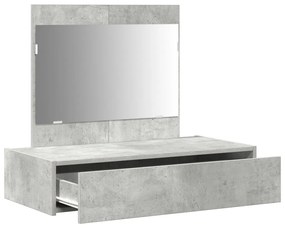 Fali öltöztetőasztal Beton Szürke 83x40x70 cm