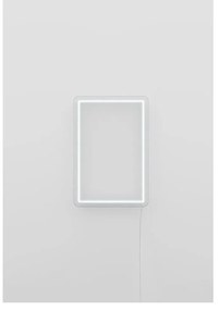 Rectangle fehér világító fali dekoráció, 30 x 40 cm - Candy Shock