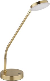 Globo 58504TM - SILVIO érintésvezérlésű, dimmelhető LED asztali lámpa, 6,5W/230V, sárgaréz