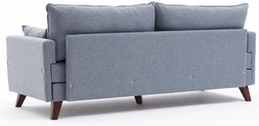 3 személyes kanapéágy Bella Soft Yataklı Üçlü Koltuk - Kék