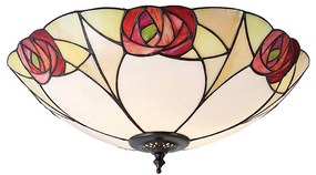 Endon 64182 - Tiffany INGRAM mennyezeti lámpa 2xE27/60W/230V átm. 45 cm