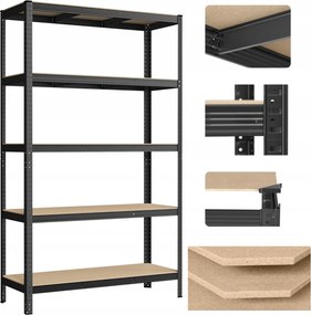 Konyhai könyvespolc Fém háztartási gépekhez Erős virágtartó polc 5 szintes X állvány