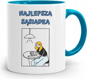 Szomszédnak Kék Ajándék Bögre fényképes nyomtatással