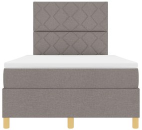 Box Spring Ágy Matraccal Taupe Kisméretű Dupla Szövet