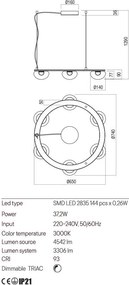 Függeszték Arany SINCLAIR REDO 01-3247