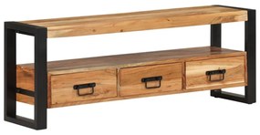 tömör akácfa TV-szekrény 120 x 30 x 45 cm