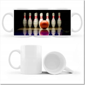 Bowling mintás bögre
