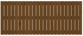 mézbarna tömör fenyőfa fali fejtámla 147 x 3 x 60 cm