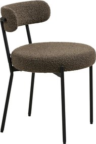 Barna kárpitozott étkezőszék Badalona – House Nordic