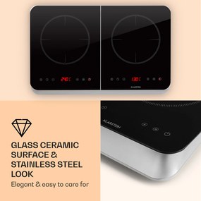 Klarstein InnoChef, indukciós főzőlap, 3400 W, érintésvezérlés, üvegkerámia