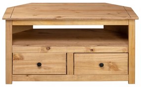 vidaXL panama stílusú tömör fenyőfa sarok TV-szekrény 93 x 49 x 49 cm