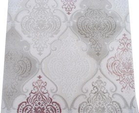 Píza elegáns akril szőnyeg mályva krém