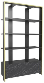 könyvespolc Elena - Black, Marble