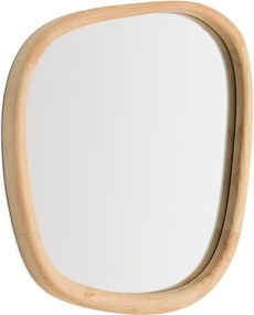 Fali tükör tömörfa kerettel 45,5x47 cm Alura – Kave Home