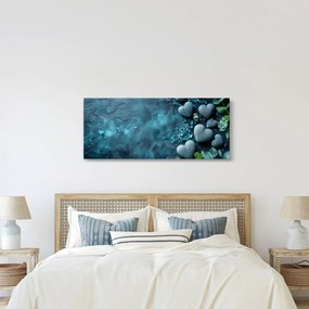 Kép - Szív alakú kövek (120x50 cm)