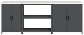 Konyhai Tároló Készlet Egyéb 3 pcs Antracit 240 x 50 x 92 cm