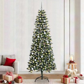 Mű karácsonyfa LED -es lámpákkal Zöld 240 cm PVC