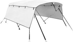 vidaXL négyágú bimini tető oldalfalakkal 243 x (200-213) x 137 cm