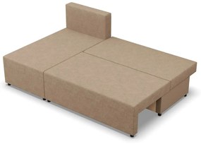 Nobu sarokkanapé, fonott, univerzális oldal, bézs