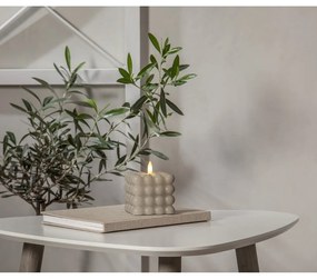 Flamme Dot bézs LED viaszgyertya, magasság 9,5 cm - Star Trading